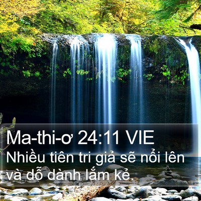Ma-thi-ơ 24:11 VIE Bible Verse Image