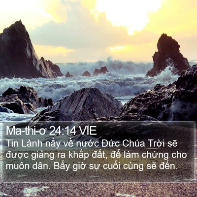 Ma-thi-ơ 24:14 VIE Bible Verse Image