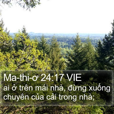 Ma-thi-ơ 24:17 VIE Bible Verse Image