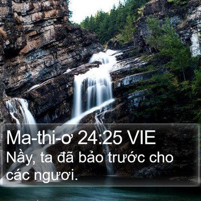 Ma-thi-ơ 24:25 VIE Bible Verse Image