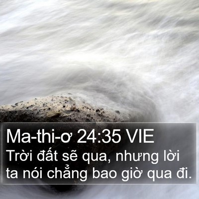 Ma-thi-ơ 24:35 VIE Bible Verse Image