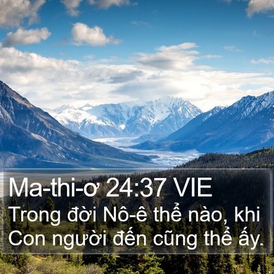 Ma-thi-ơ 24:37 VIE Bible Verse Image