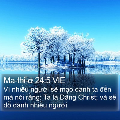 Ma-thi-ơ 24:5 VIE Bible Verse Image
