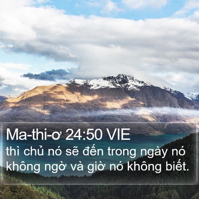 Ma-thi-ơ 24:50 VIE Bible Verse Image