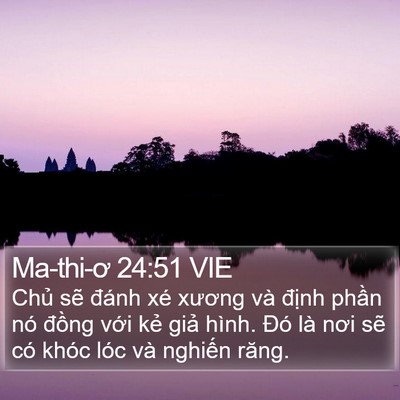 Ma-thi-ơ 24:51 VIE Bible Verse Image