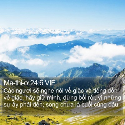 Ma-thi-ơ 24:6 VIE Bible Verse Image