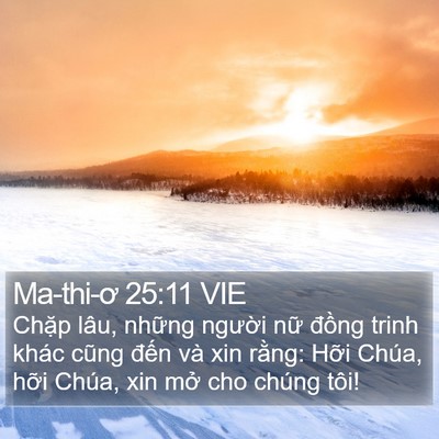 Ma-thi-ơ 25:11 VIE Bible Verse Image