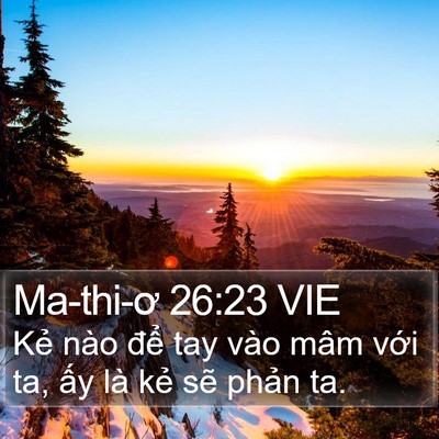 Ma-thi-ơ 26:23 VIE Bible Verse Image