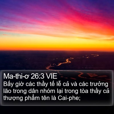 Ma-thi-ơ 26:3 VIE Bible Verse Image