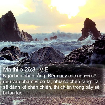 Ma-thi-ơ 26:31 VIE Bible Verse Image