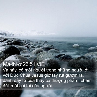 Ma-thi-ơ 26:51 VIE Bible Verse Image