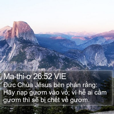 Ma-thi-ơ 26:52 VIE Bible Verse Image