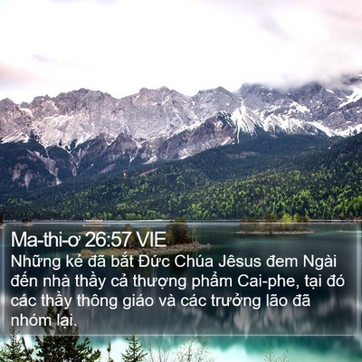 Ma-thi-ơ 26:57 VIE Bible Verse Image