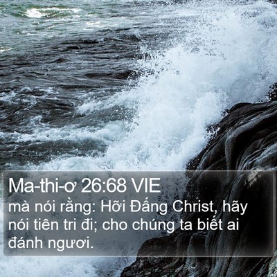 Ma-thi-ơ 26:68 VIE Bible Verse Image