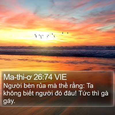 Ma-thi-ơ 26:74 VIE Bible Verse Image