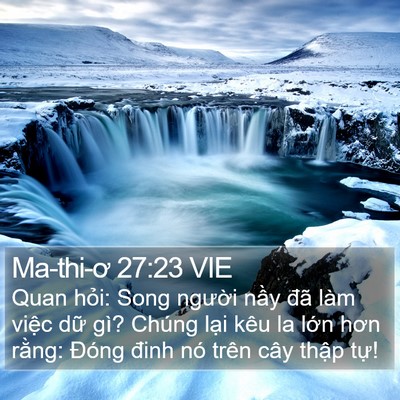 Ma-thi-ơ 27:23 VIE Bible Verse Image