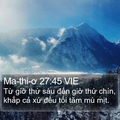 Ma-thi-ơ 27:45 VIE Bible Verse Image
