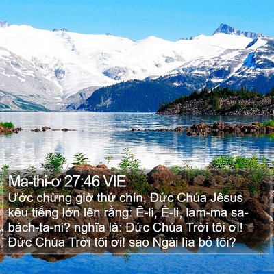 Ma-thi-ơ 27:46 VIE Bible Verse Image