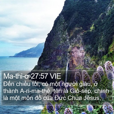 Ma-thi-ơ 27:57 VIE Bible Verse Image