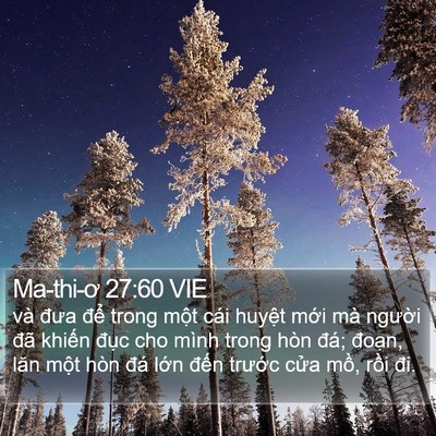 Ma-thi-ơ 27:60 VIE Bible Verse Image