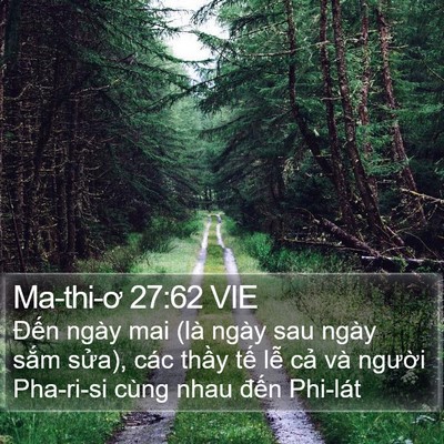Ma-thi-ơ 27:62 VIE Bible Verse Image