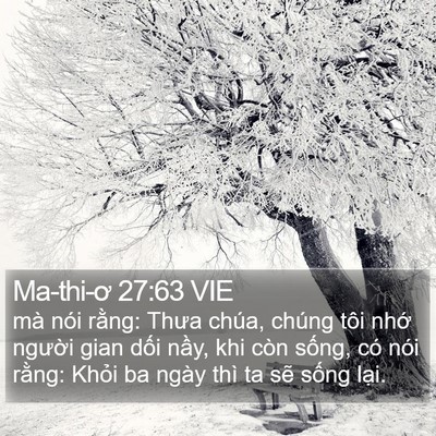 Ma-thi-ơ 27:63 VIE Bible Verse Image
