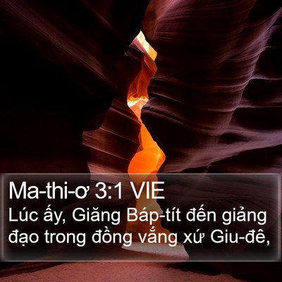 Ma-thi-ơ 3:1 VIE Bible Verse Image