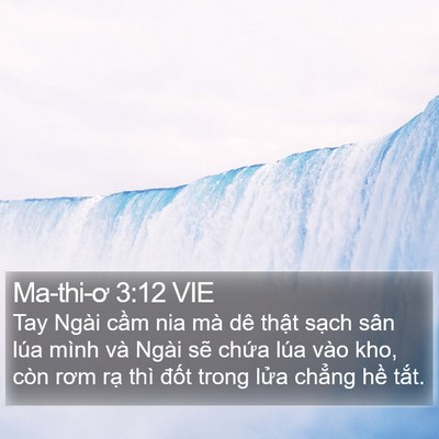 Ma-thi-ơ 3:12 VIE Bible Verse Image