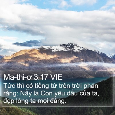 Ma-thi-ơ 3:17 VIE Bible Verse Image