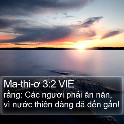 Ma-thi-ơ 3:2 VIE Bible Verse Image