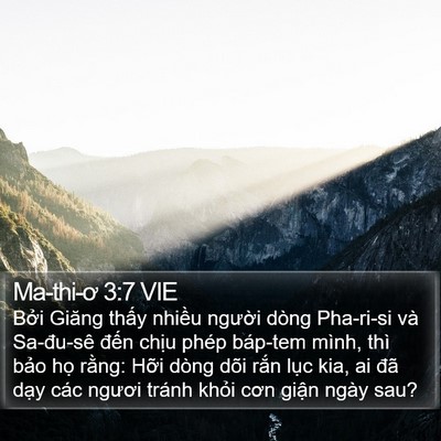 Ma-thi-ơ 3:7 VIE Bible Verse Image