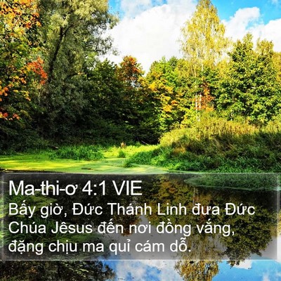 Ma-thi-ơ 4:1 VIE Bible Verse Image
