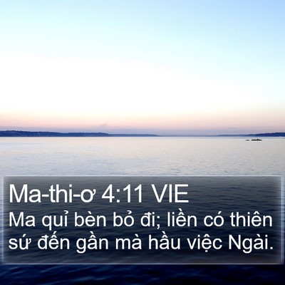 Ma-thi-ơ 4:11 VIE Bible Verse Image