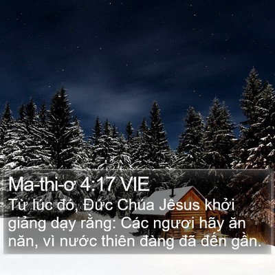 Ma-thi-ơ 4:17 VIE Bible Verse Image