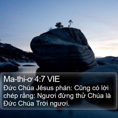 Ma-thi-ơ 4:7 VIE Bible Verse Image