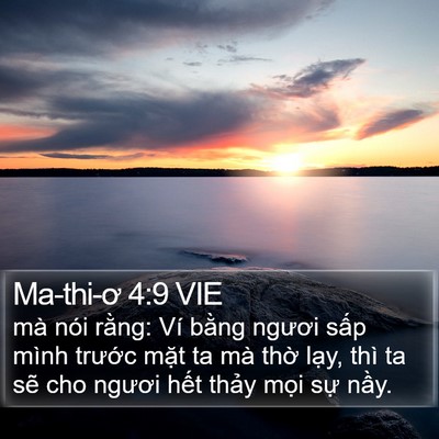 Ma-thi-ơ 4:9 VIE Bible Verse Image