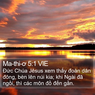 Ma-thi-ơ 5:1 VIE Bible Verse Image