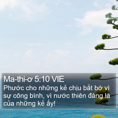 Ma-thi-ơ 5:10 VIE Bible Verse Image