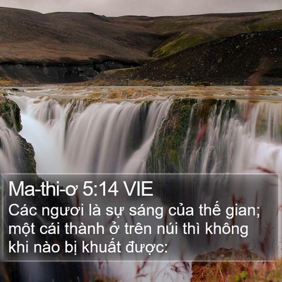 Ma-thi-ơ 5:14 VIE Bible Verse Image
