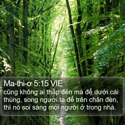 Ma-thi-ơ 5:15 VIE Bible Verse Image