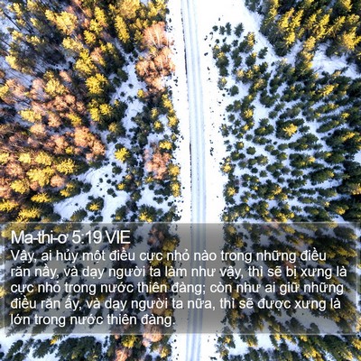 Ma-thi-ơ 5:19 VIE Bible Verse Image