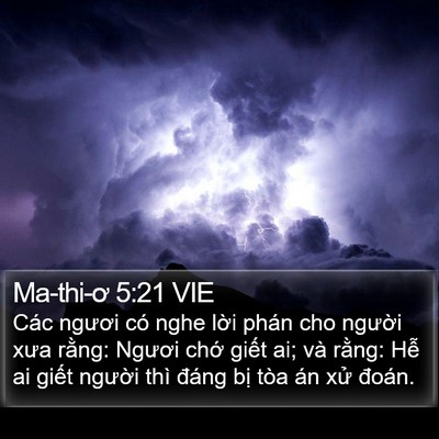 Ma-thi-ơ 5:21 VIE Bible Verse Image