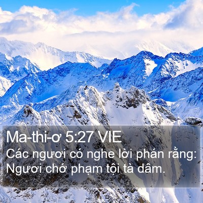 Ma-thi-ơ 5:27 VIE Bible Verse Image