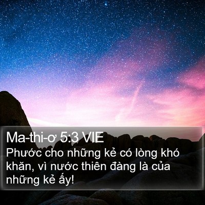 Ma-thi-ơ 5:3 VIE Bible Verse Image