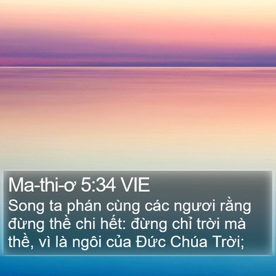 Ma-thi-ơ 5:34 VIE Bible Verse Image
