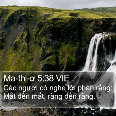 Ma-thi-ơ 5:38 VIE Bible Verse Image