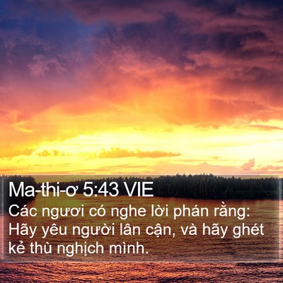 Ma-thi-ơ 5:43 VIE Bible Verse Image