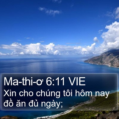 Ma-thi-ơ 6:11 VIE Bible Verse Image
