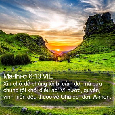 Ma-thi-ơ 6:13 VIE Bible Verse Image