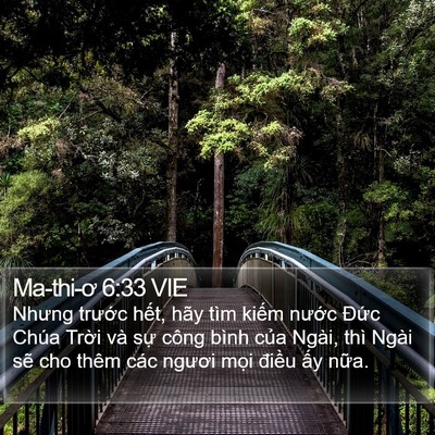 Ma-thi-ơ 6:33 VIE Bible Verse Image